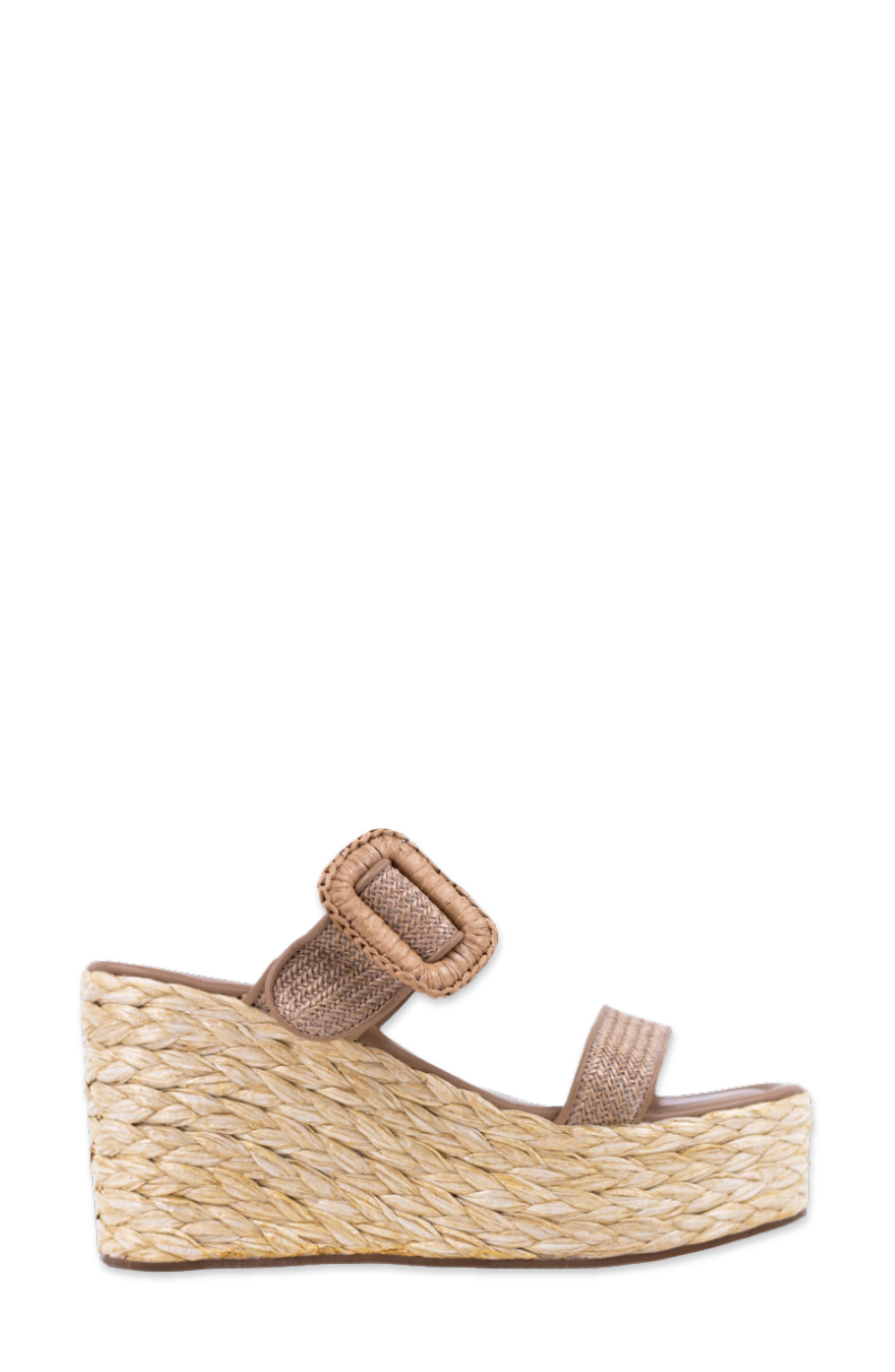 SHUSHOP Leena Platform Wedge Espadrille Sandal, Alternate, color, Natural