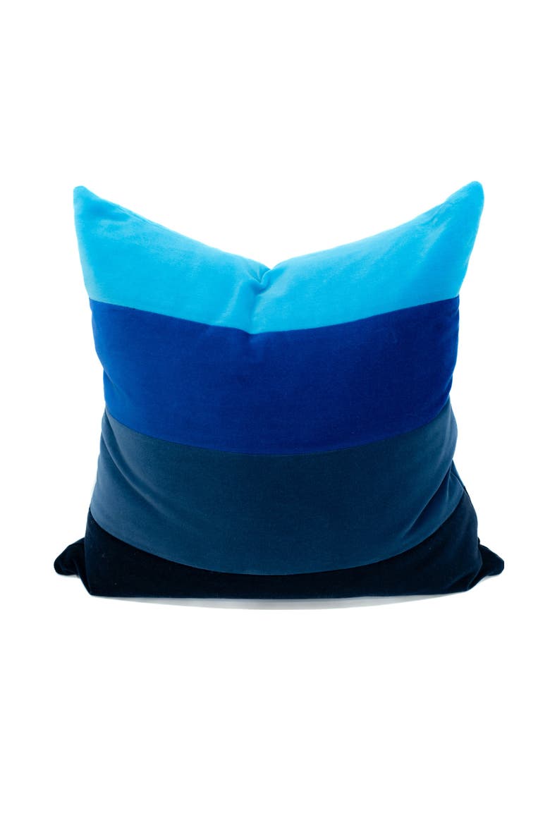 Velvet Ombre Throw Pillow, Main, color, Cornflower Blue