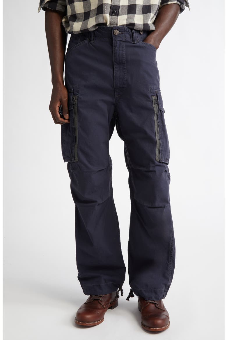 Ranger Cotton Poplin Cargo Pants, Main, color, NAVY