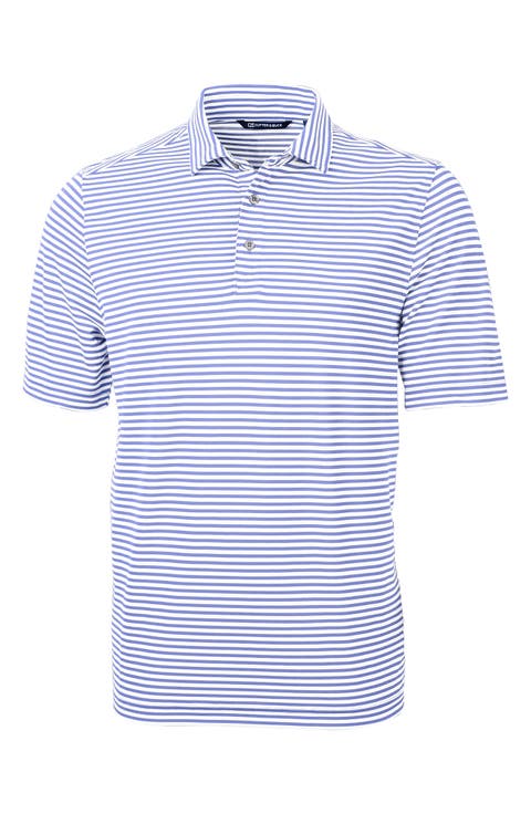 Virtue Piqué Stripe Recycled Blend Polo