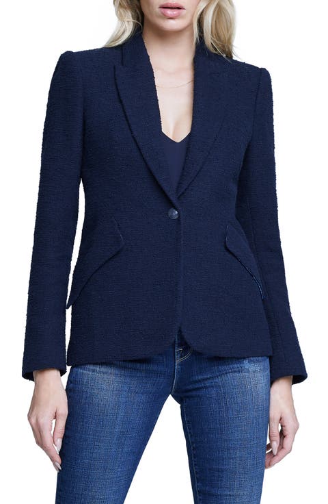 Chamberlin Textured Stretch Cotton Blazer