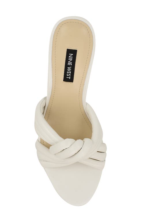 Nine West Norene Knotted Strap Sandal In White
