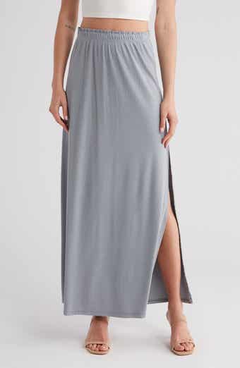 GO COUTURE Rib Maxi Skirt