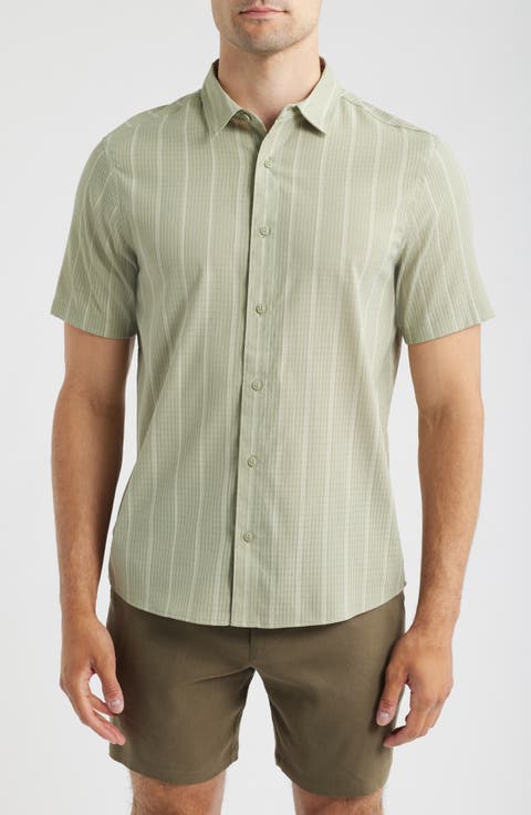 Bless Up Short Sleeve Button-Up Shirt