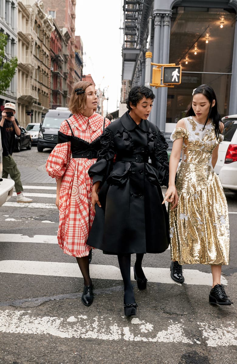 Simone Rocha Beaded Sequin Woven Bustier Top, Alternate, color, 