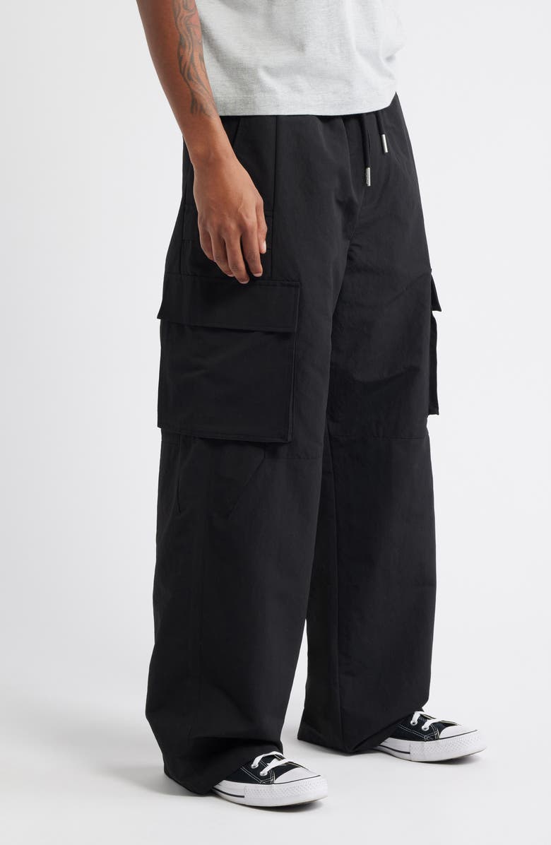 HONOR THE GIFT Cotton Cargo Pants, Alternate, color, Black
