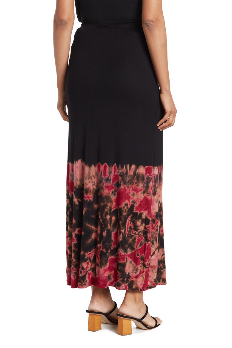 Side Slit Maxi Skirt, Alternate, color, BLACK