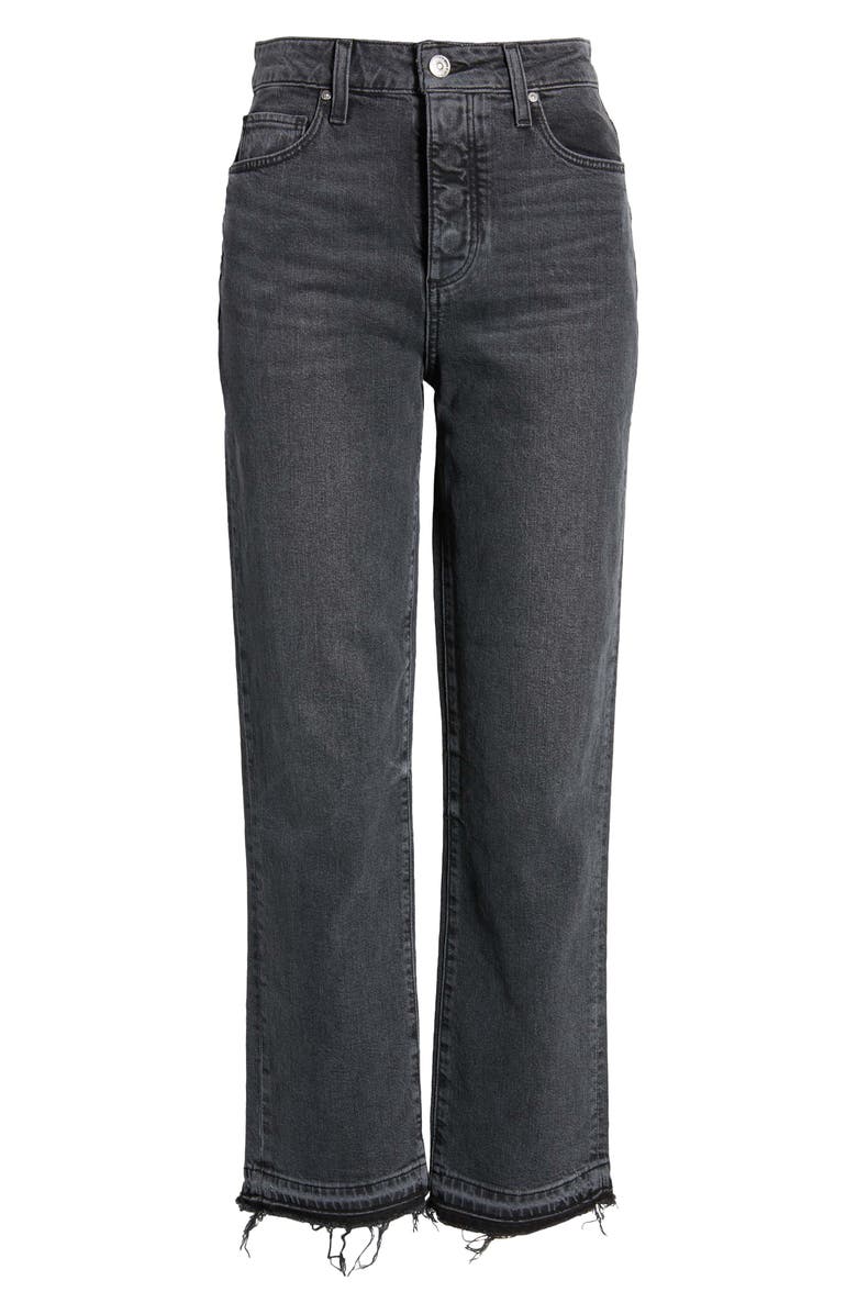 PAIGE Sarah Release Bitten Hem Ankle Straight Leg Jeans, Alternate, color, 