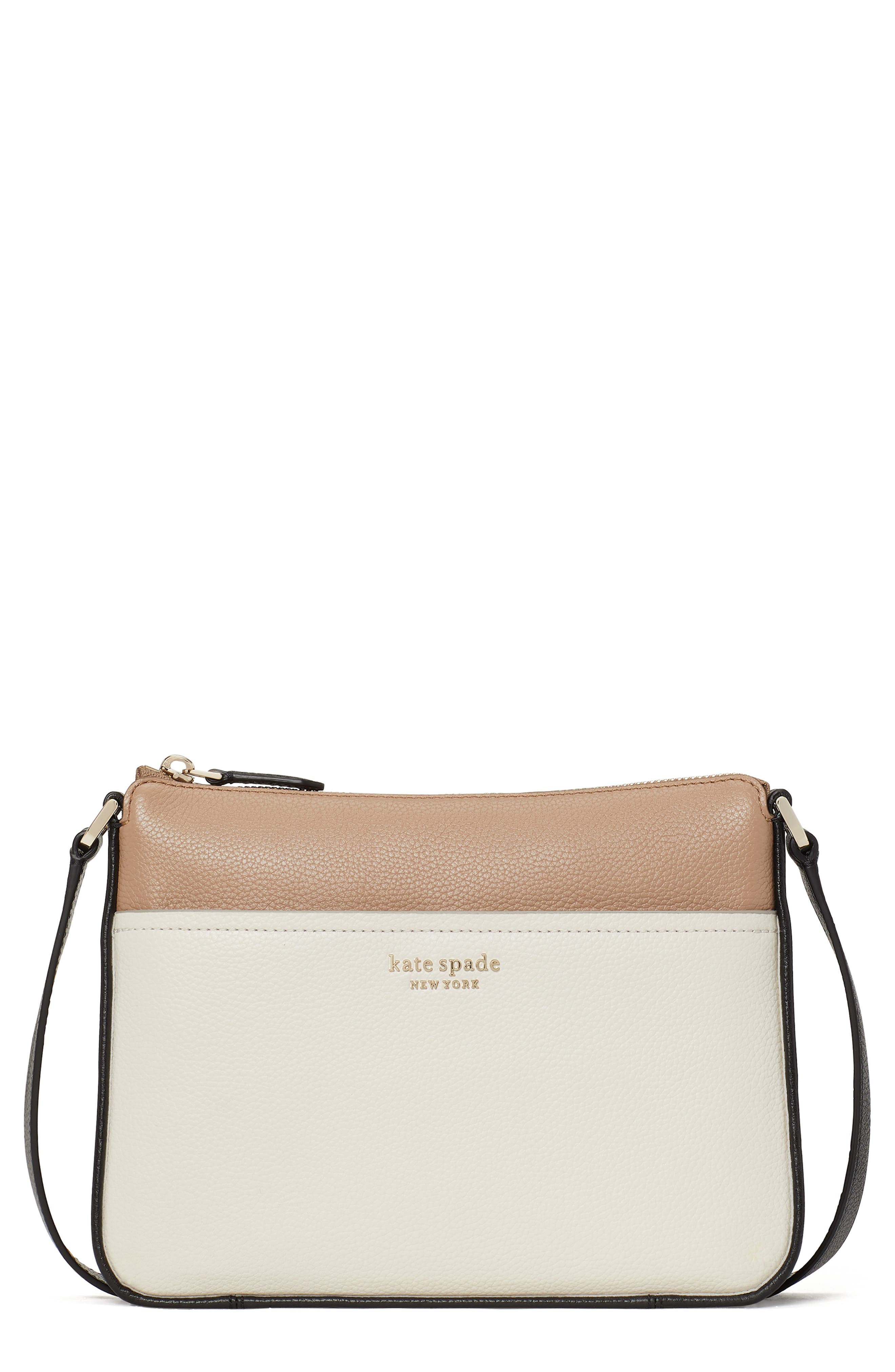 Kate Spade New York run around leather crossbody bag, Main, color, 