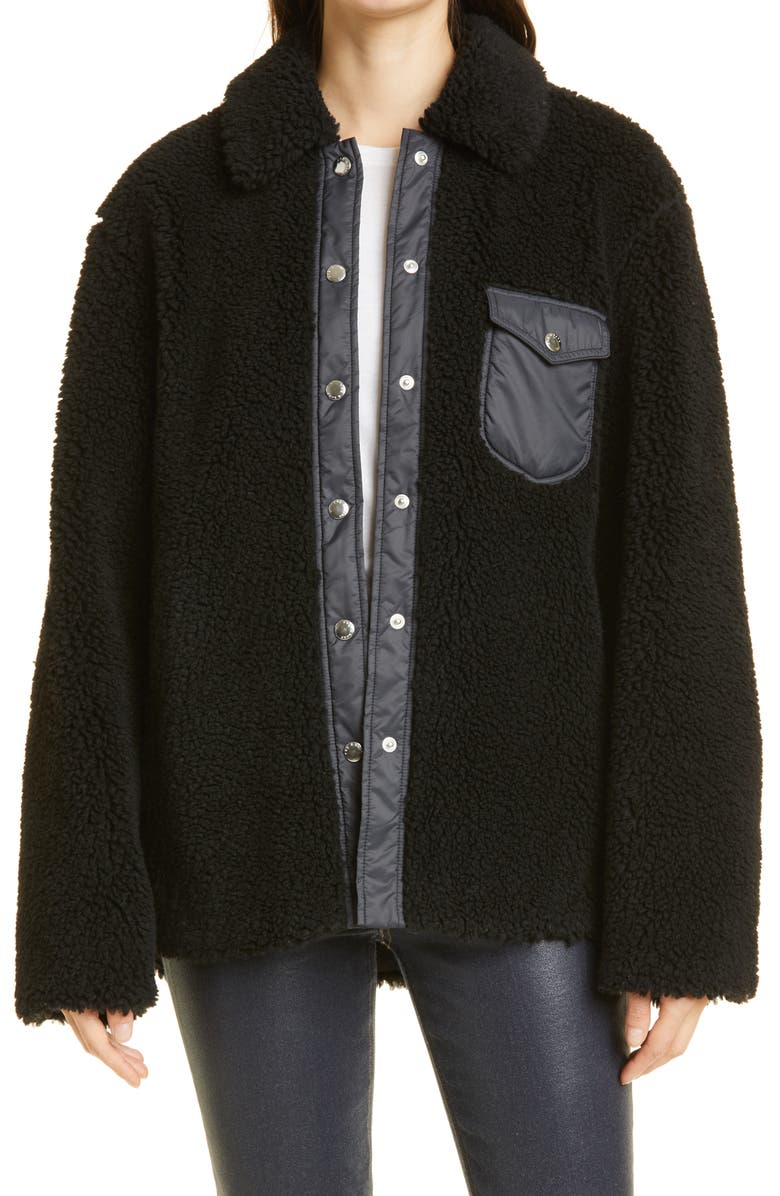 rag & bone Elliot High Pile Fleece Jacket, Main, color,