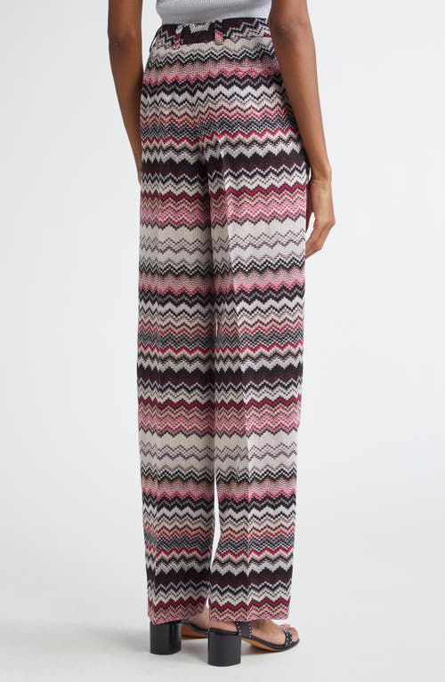 Missoni Zigzag Stripe Metallic Knit Pants
