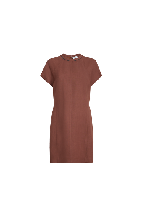 Fluid twill t-shirt dress