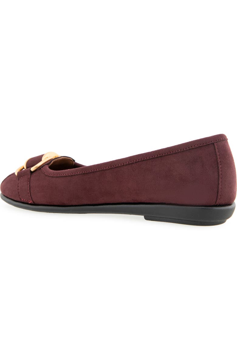 Aerosoles Bentley Ballet Flat, Alternate, color, Fig Faux Suede