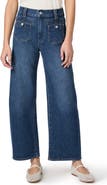 PAIGE Arellia Button Patch Pocket High Waist Ankle Barrel Jeans