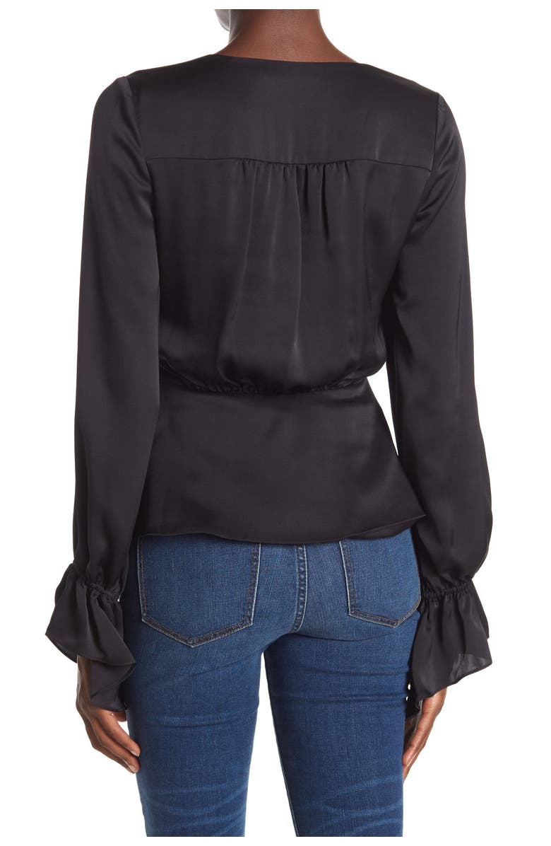 Ramy Brook Karen Ruffle Cuff V-Neck Blouse, Alternate, color, 