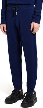 Theory Alcos Merino Wool Blend Drawstring Pants