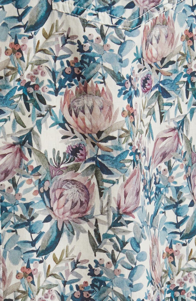 Rails Monaco Floral Short Sleeve Button-Up Shirt, Alternate, color, 