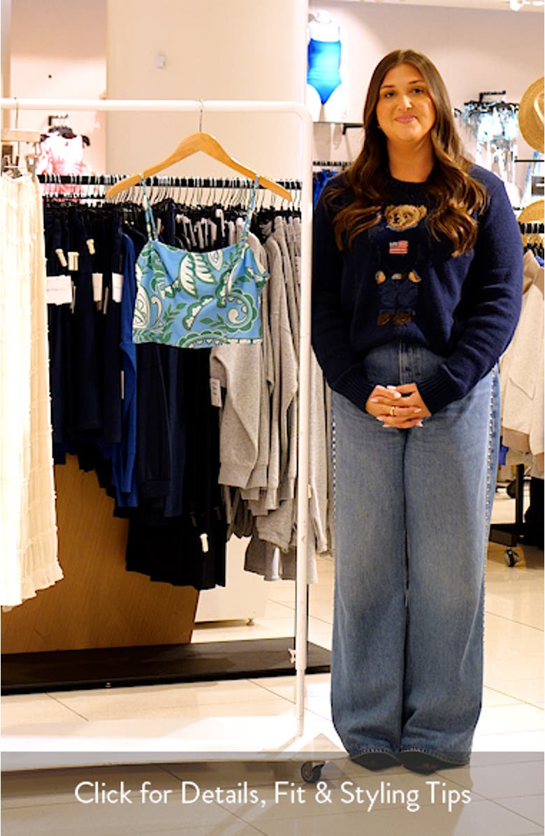Florence Floral Crop Tank Top, sales video thumbnail
