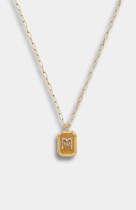 Heirloom Initial Pendant Necklace