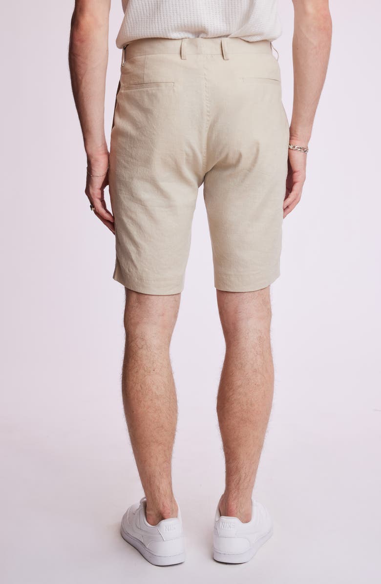 PAISLEY & GRAY Felix Slim Fit Shorts, Alternate, color, Tan Linen
