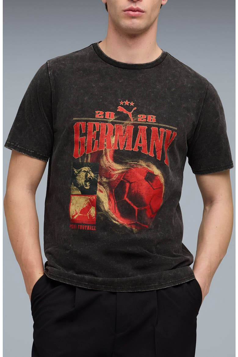 Fanpack '90s Germany Cotton Graphic T-Shirt, Main, color, PUMA BLACK/ MATTE PUMA GOLD