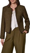 Donna Karan New York Fringe Open Front Jacket
