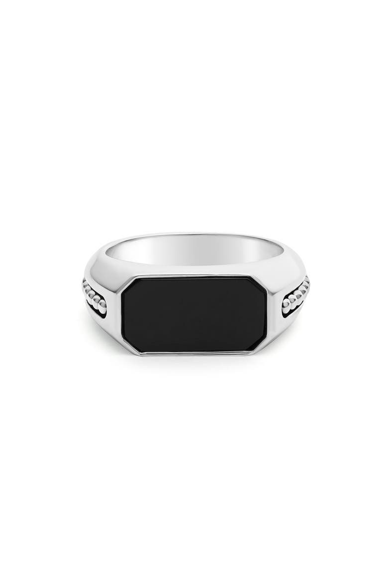 Men's Anthem Onyx Signet Ring, Alternate, color, ONYX