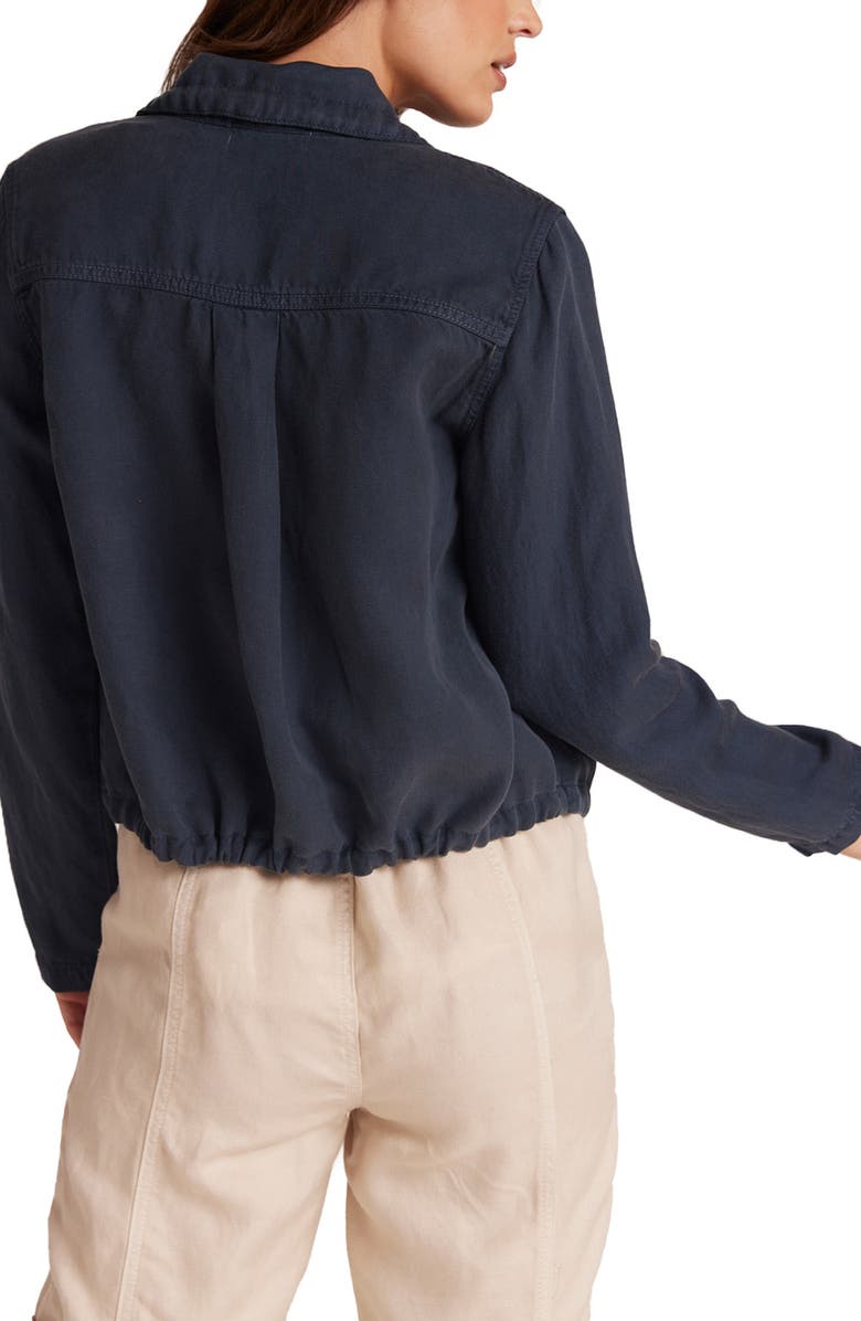 Bella Dahl River Drawstring Waist Utility Jacket, Alternate, color, Coastal Navy