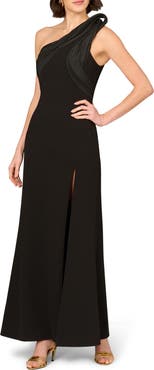 Aidan Mattox by Adrianna Papell Crepe Mermaid Gown