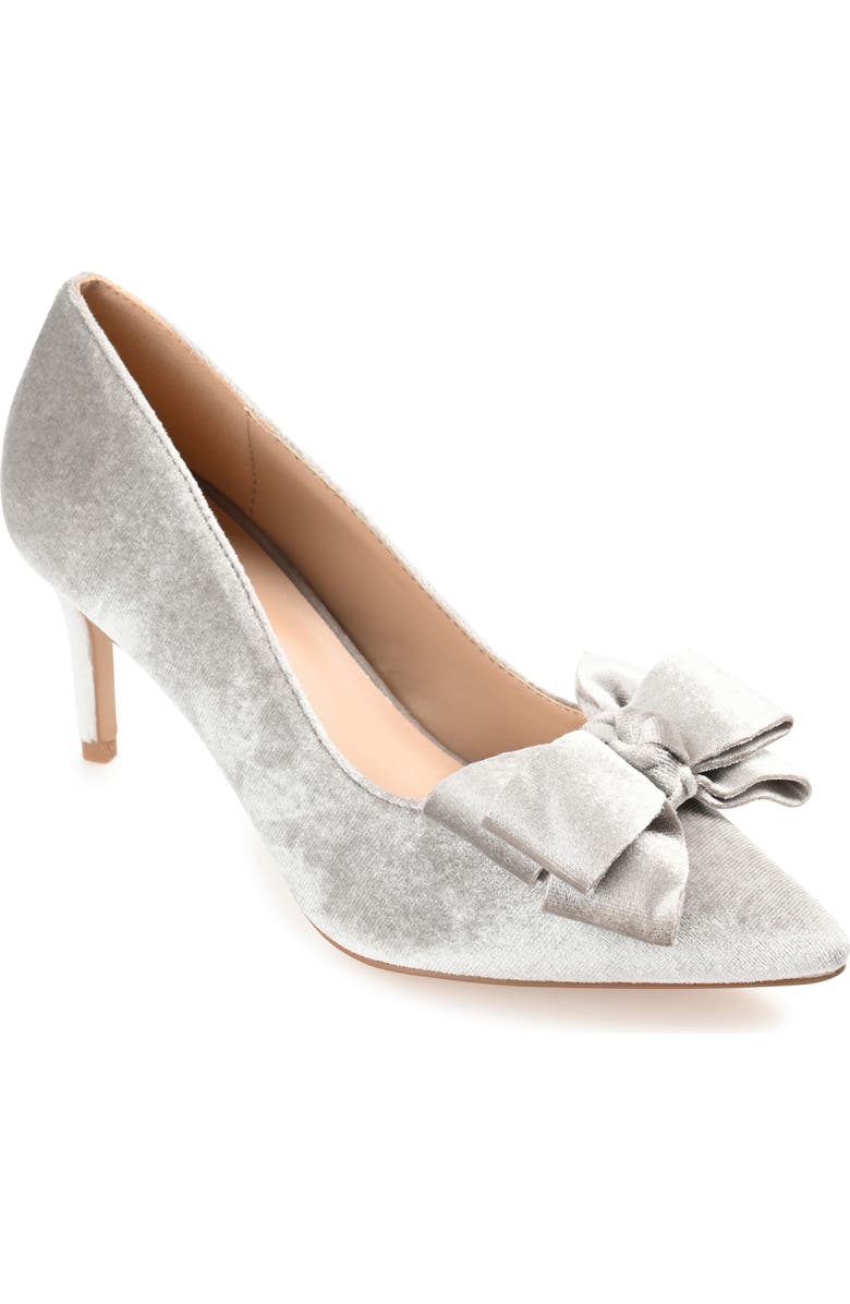 Journee Collection Crystol Pump, Main, color, Grey