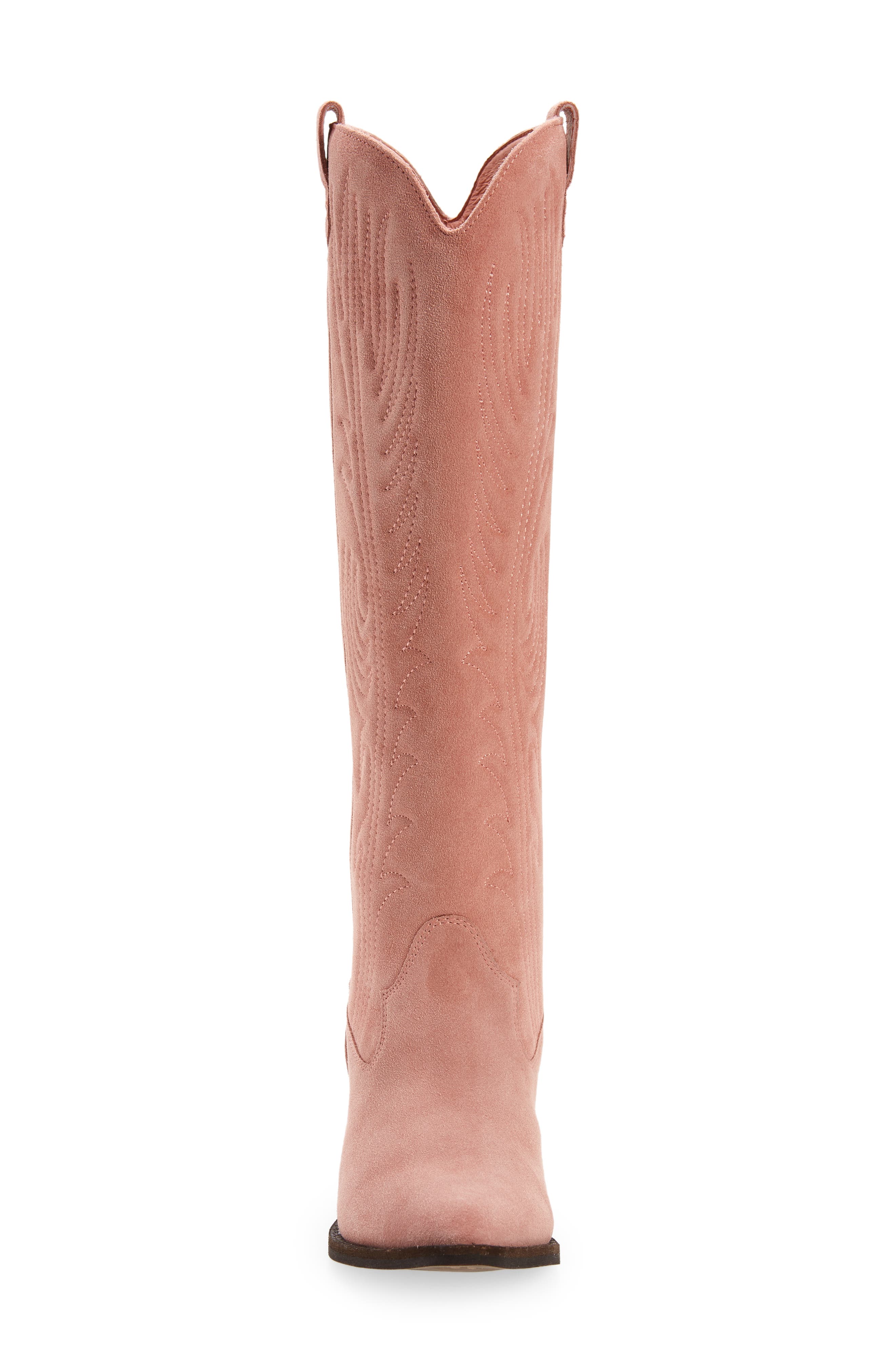 Calvera Knee-High Boot, Alternate, color, PINK SUEDE