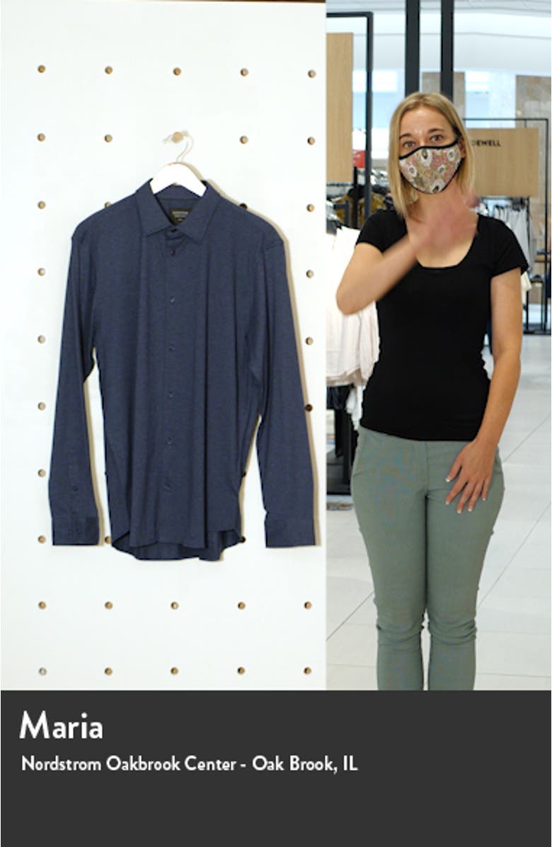 Heathered Knit Dress Shirt, sales video thumbnail