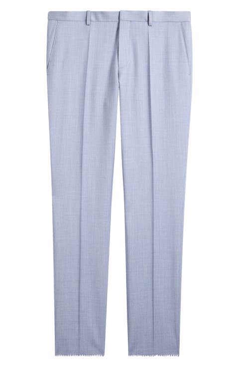 Genius Slim Fit Flat Front Wool Dress Pants