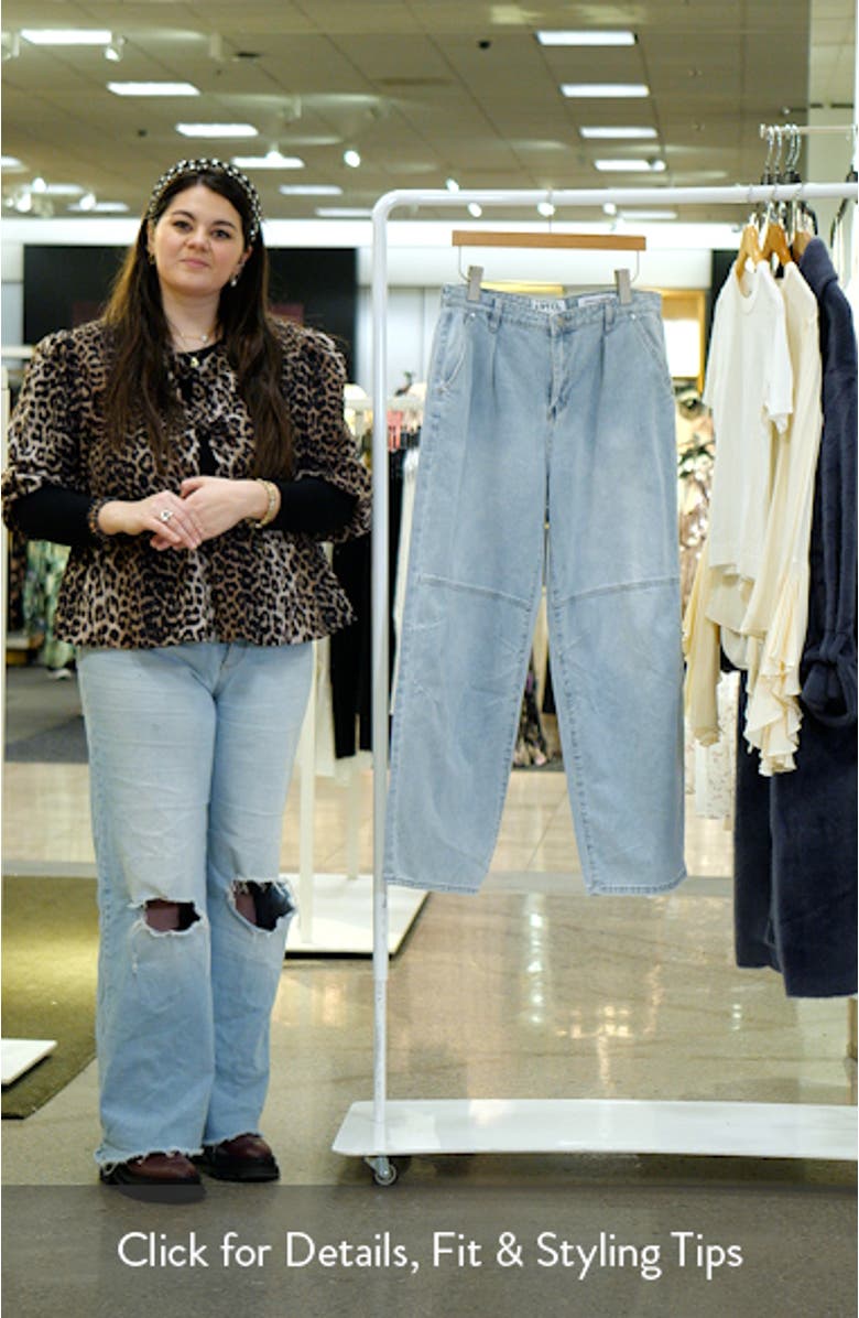 Pleated Barrel Leg Jeans, sales video thumbnail