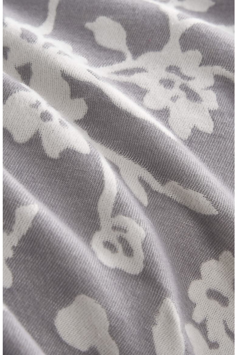 Fiora Floral Duvet Set, Alternate, color, GREY FLORAL