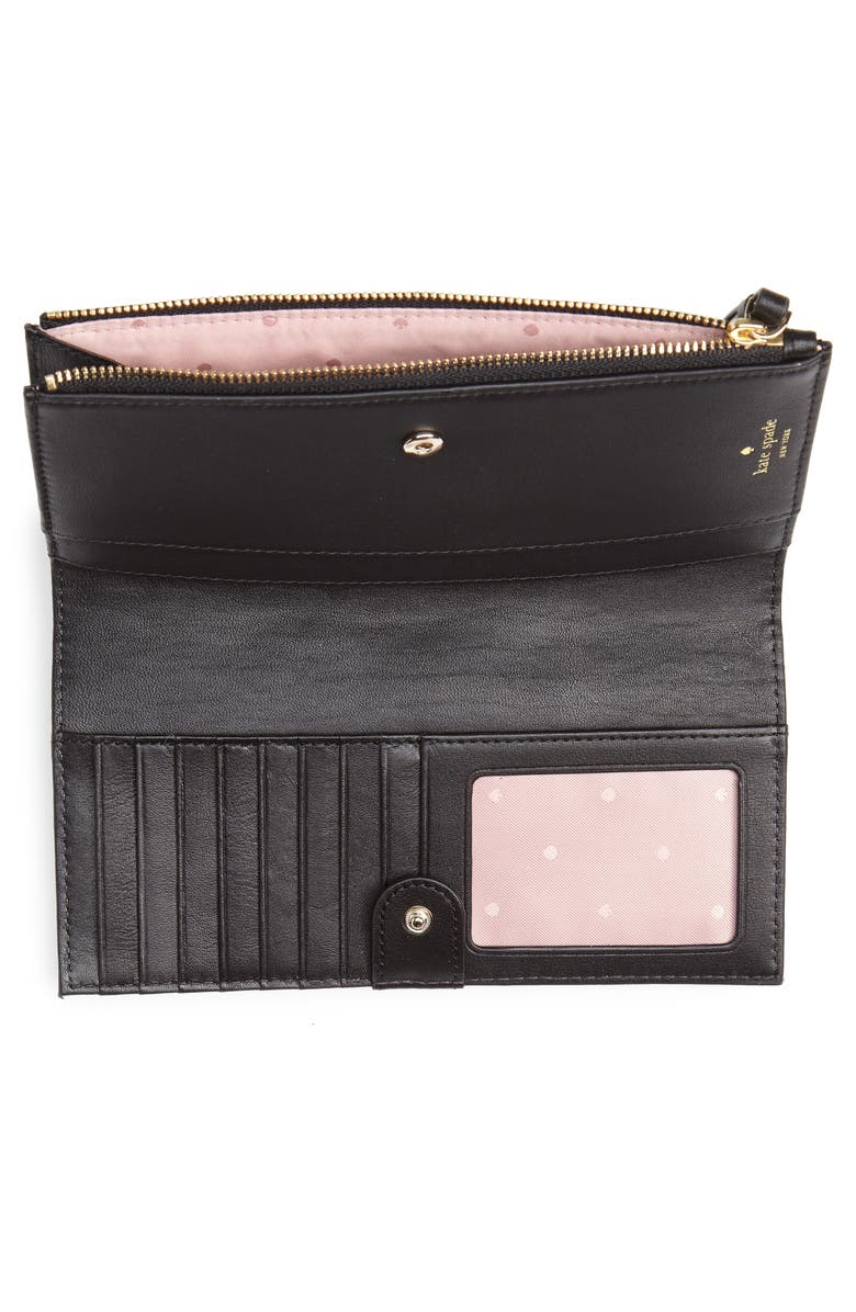 Kate Spade New York reese park - eliza quilted leather wallet, Alternate, color, 