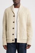 Schott NYC Donegal Tweed Wool Blend Cardigan