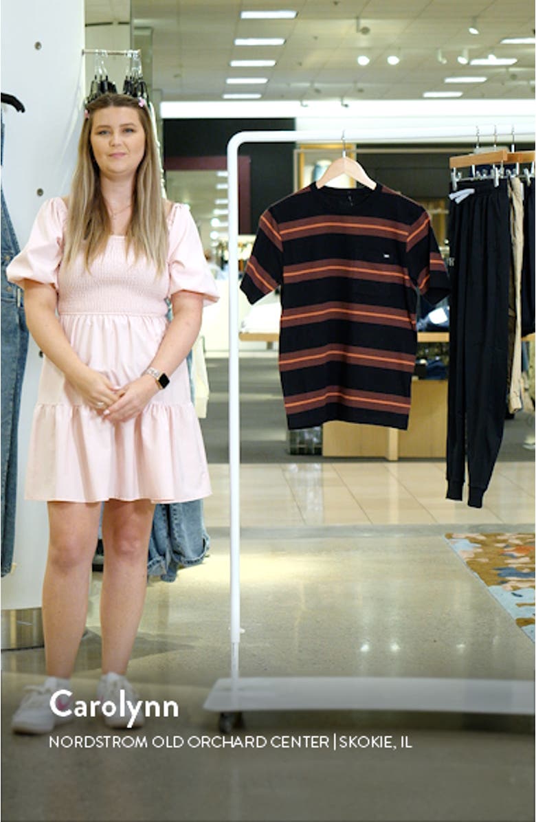 Kids' B Turner Stripe Patch Pocket T-Shirt, sales video thumbnail