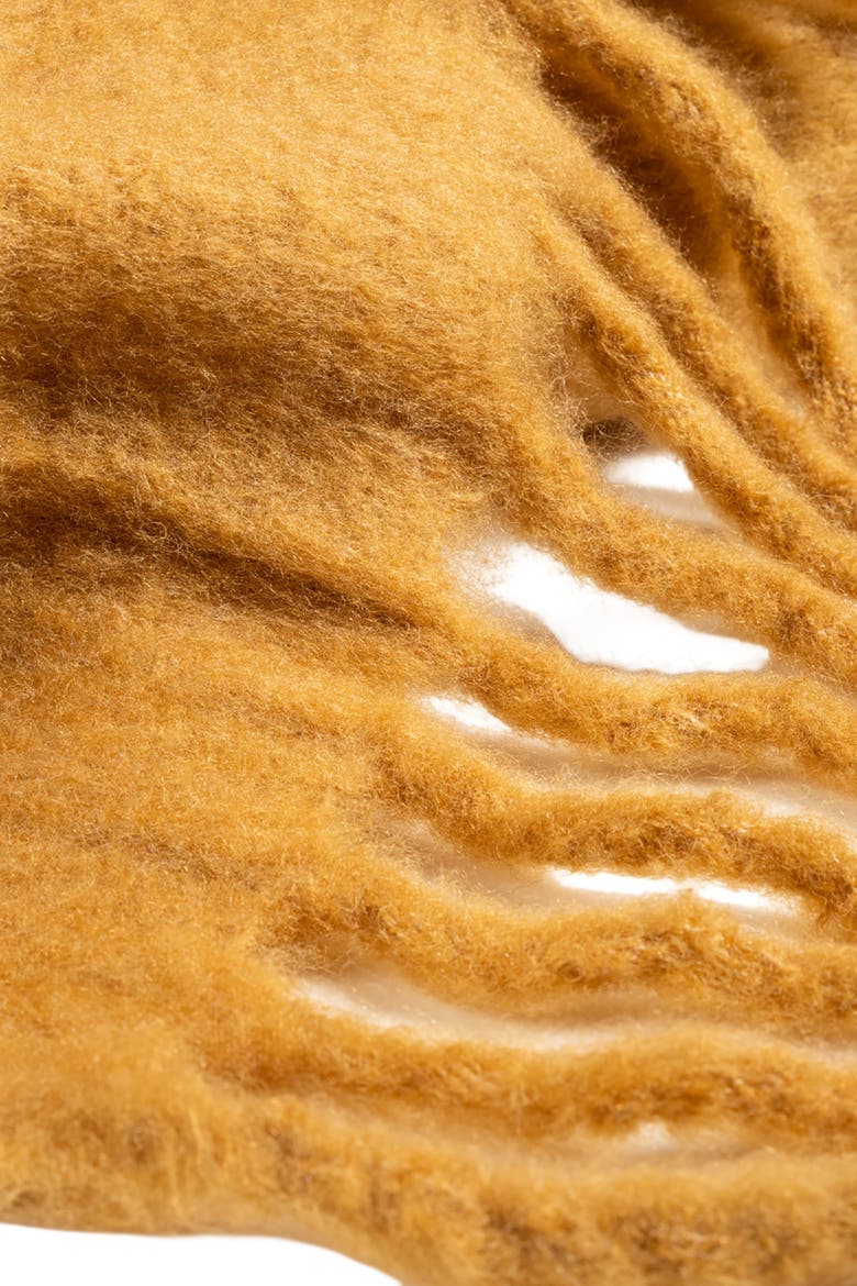 Ropar Fringed Acrylic Wool Throw 55X71 In, Alternate, color, Yellow