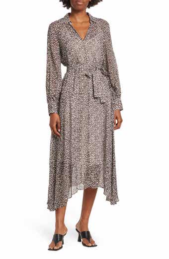 BOSS Dawala Tie Waist Midi Dress