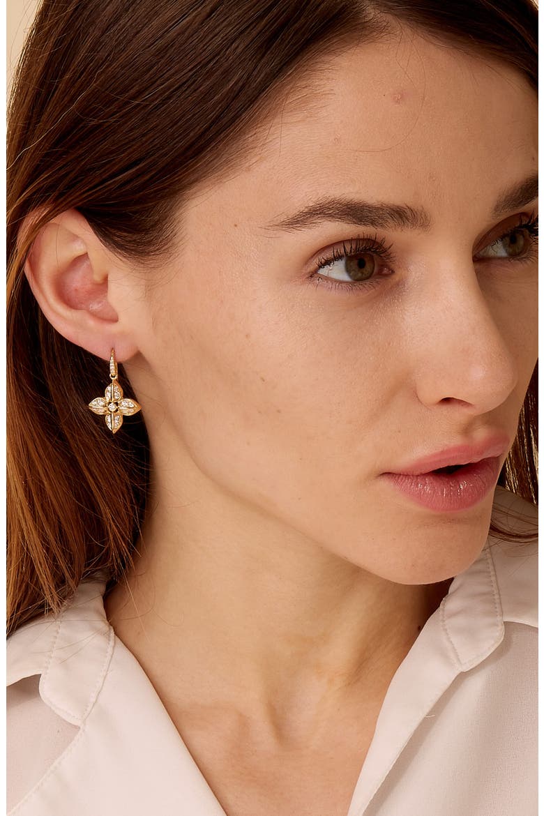 Bloom Pod Earrings, Alternate, color, Yellow Gold