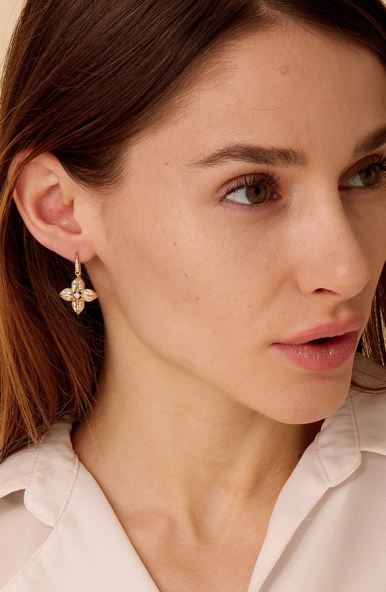 SYNA Bloom Pod Earrings, Alternate, color, Yellow Gold