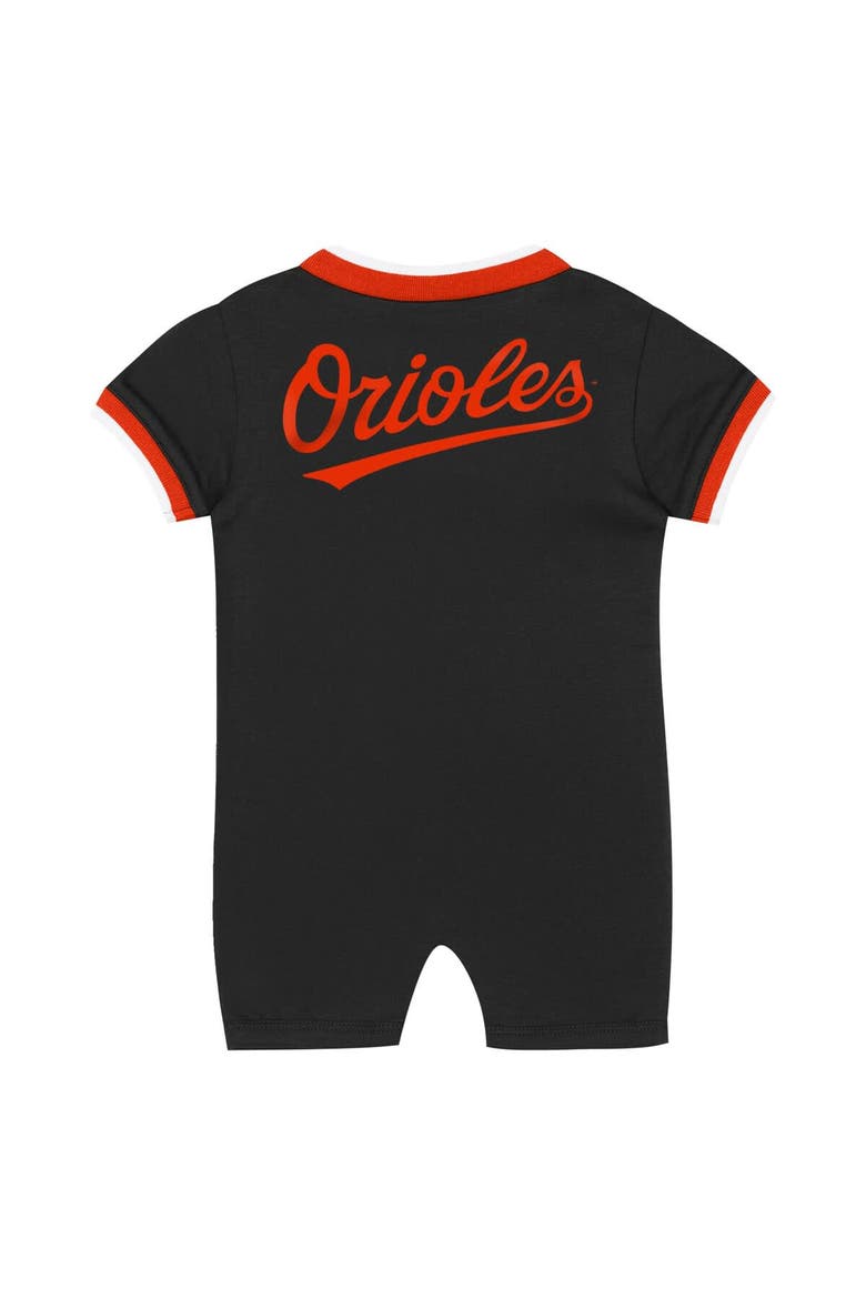 Infant Outerstuff Black Baltimore Orioles Pinch Coverall, Alternate, color, Black