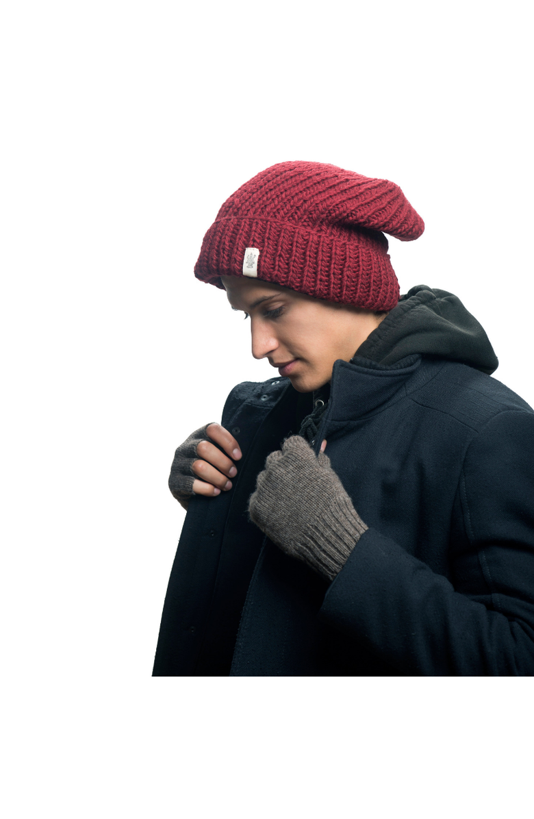 Nirvanna Designs Striped and Solid Fingerless Gloves, Alternate, color, Black