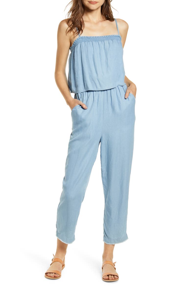 Mateo Jumpsuit, Main, color, LIGHT WASH INDIGO