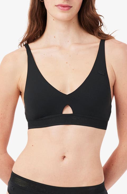 Cutout Wireless Microfiber Bra