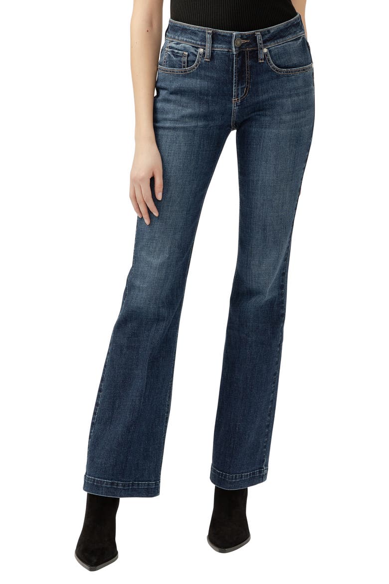 Suki Curvy Slim Bootcut Jeans, Main, color, INDIGO