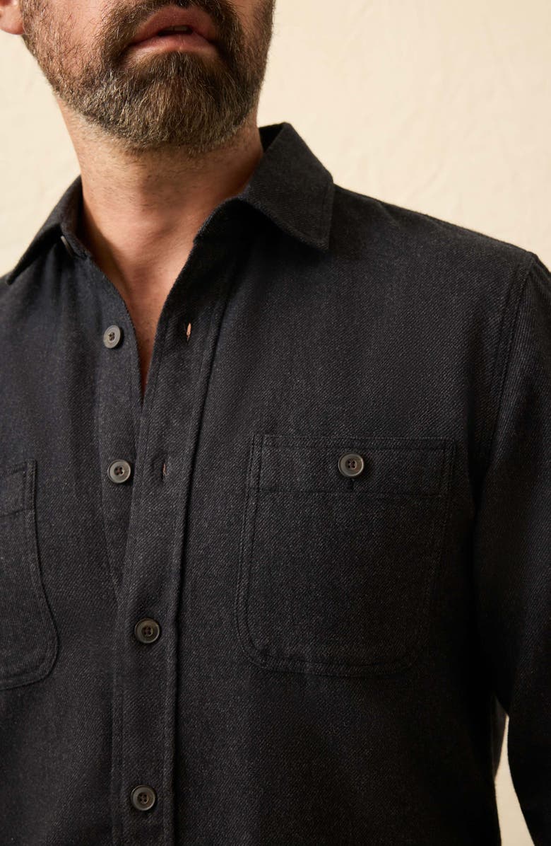 Faherty Heirloom Portuguese Flannel Shirt, Alternate, color, Salema Storm