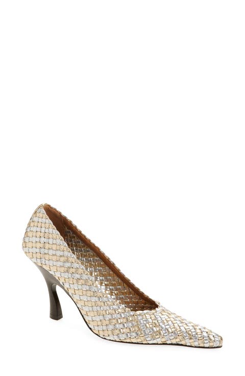 Elsa Woven Pointed Toe Pump (Women)