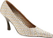 Stella McCartney Elsa Woven Pointed Toe Pump